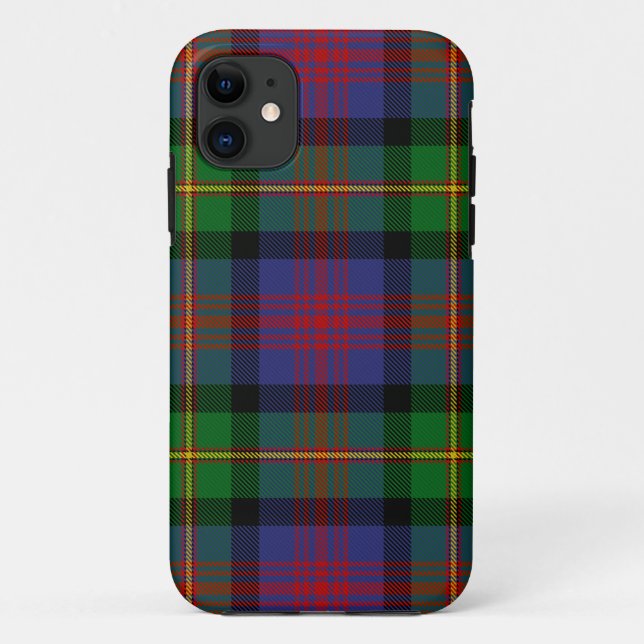 Capa Para iPhone 11 Xadrez do Scottish Clan Logan Tartan (Verso)