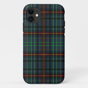 Capa Para iPhone 11 Xadrez em azul, laranja, verde...