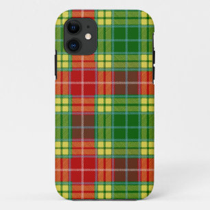 Capa Para iPhone 11 Xadrez Escocesa Clan Buchanan Tartan