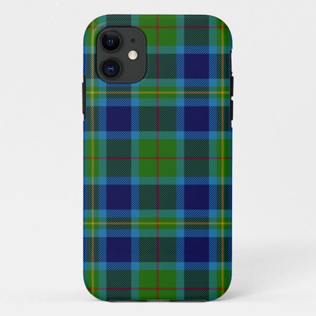 Capa Para iPhone 11 Xadrez Escocesa Clan Miller Tartan (Verso)