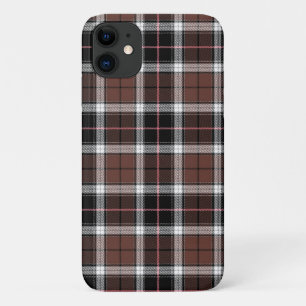 Capa Para iPhone 11 Xadrez Marrom