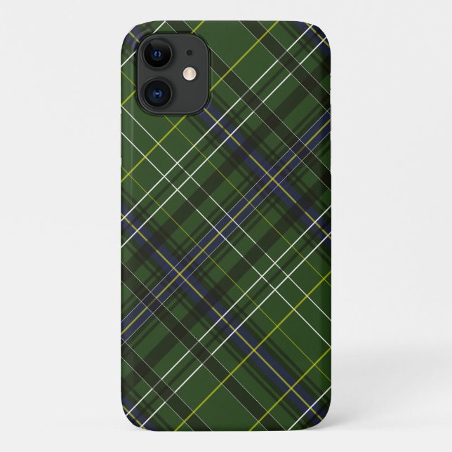 Capa Para iPhone 11 Xadrez verde (Verso)