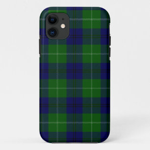 Capa Para iPhone 11 Xadrez verde-azul-olefante-tartan