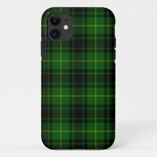Capa Para iPhone 11 xadrez verde tartan MacArthur