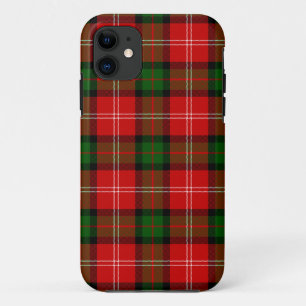 Capa Para iPhone 11 Xadrez verde tartan tartan do MacKintosh