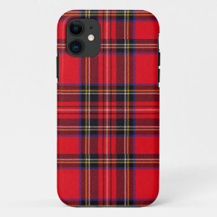 Capa Para iPhone 11 Xadrez vermelha de Stewart tartan