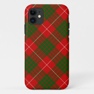 Capa Para iPhone 11 Xadrez vermelha tartan tartan