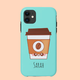 Capa Para iPhone 11 Xícara de papel de sobrevoo do café exclusiva