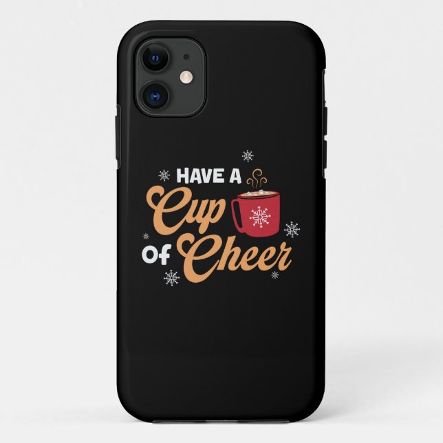 Capa Para iPhone 11 Xmas Gift Tem Uma Xícara De Saúde (Verso)