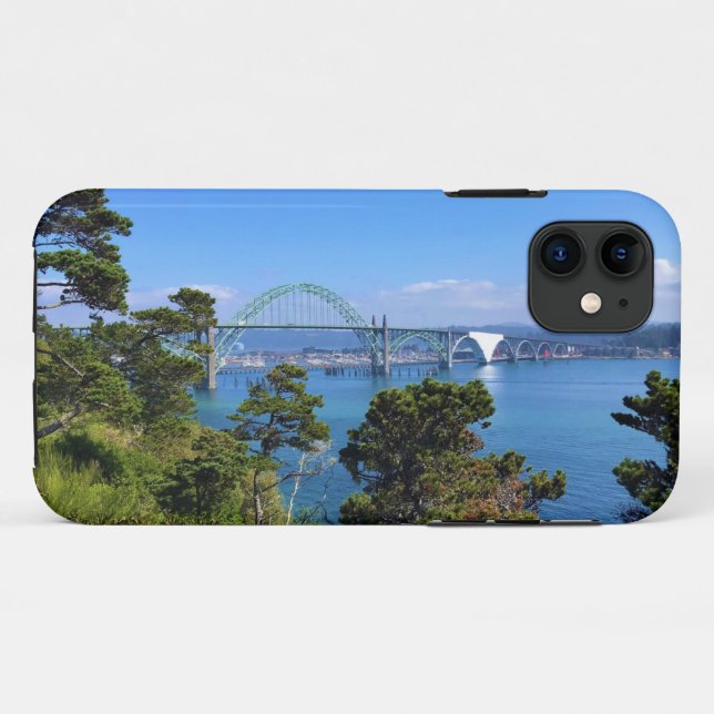 Capa Para iPhone 11 Yaquina Bay Bridge, Newport, Oregon (Verso (horizontal))
