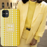 Yellow Strips and Dots for the aniversário Mãe Day