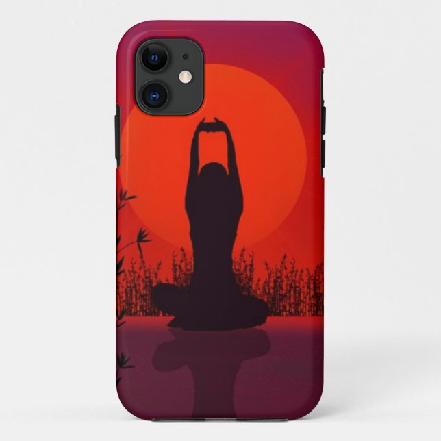 Capa Para iPhone 11 Yoga, Meditação, Moda, Malhação (Verso)