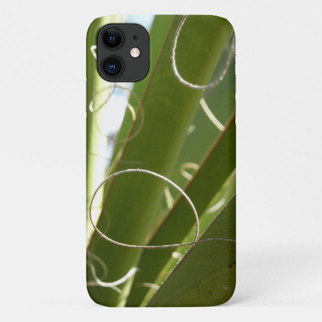 Capa Para iPhone 11 Yucca deixa fotografia verde da natureza (Verso)