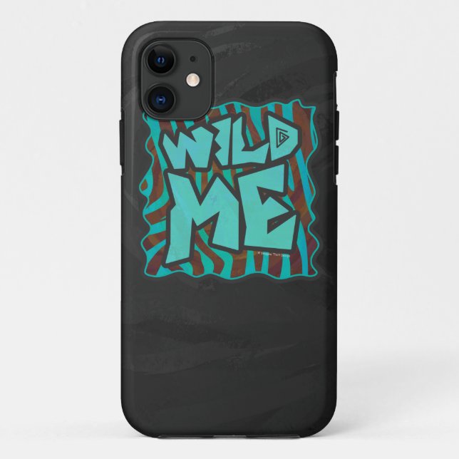 Capa Para iPhone 11 Zebra Brown e Teal Wild Me Design (Verso)