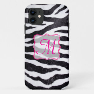 Capa Para iPhone 11 Zebra Stripe Animal Print Monograma IPHONE 5 Caso