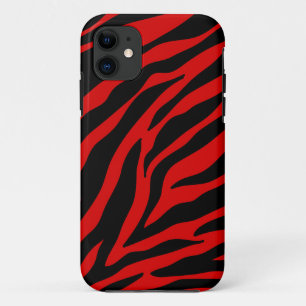 Capa Para iPhone 11 zebra vermelha