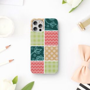 Capa Para iPhone 11 Zigzag, Chevron, Gingham, Bolinhas, Patchwork