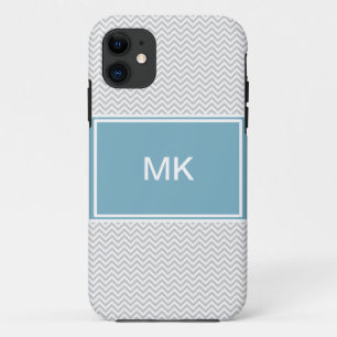 Capa Para iPhone 11 ZigZag de Cinzas simples