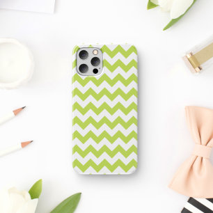 Capa Para iPhone 11 Zigzag Verde, Chevron Verde, Padrão Geométrico