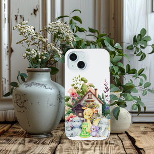 Capa para Iphone 14   Animais Bebês Fofos