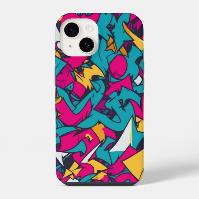 Capa para iPhone 14 com grafite (Verso)