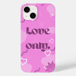 Capa para iPhone 14 'Love Only' Estética Y2K