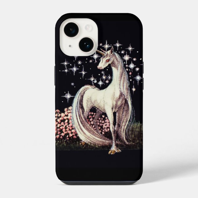 Capa para iPhone 14 Unicórnio (Verso)