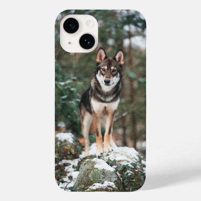 Capa para iPhone 14 Wolfdog (Verso)