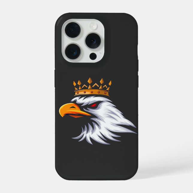 Capa para iPhone 15 Águia Coroa Real (Verso)