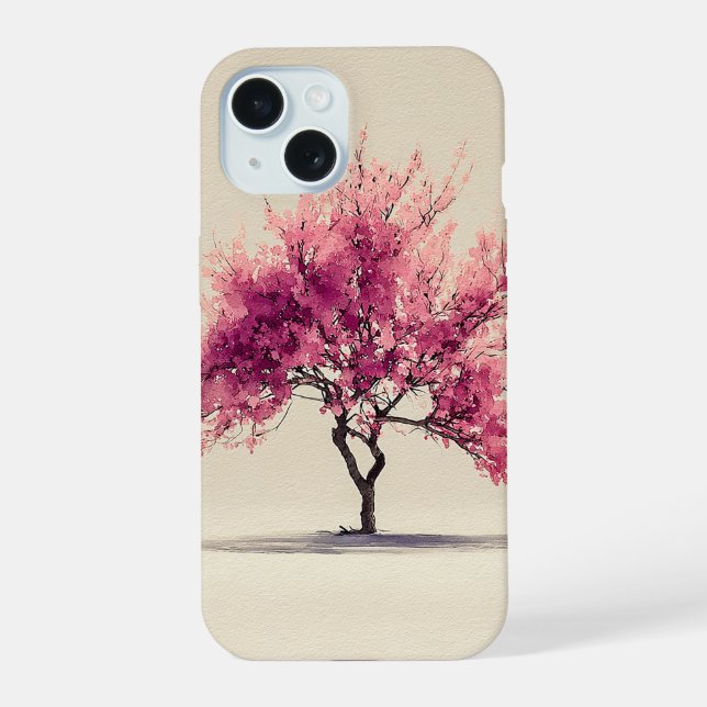 Capa para iPhone 15 Blossom in Silence  (Verso)