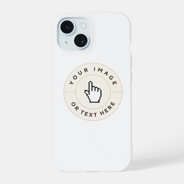 Capa para iPhone 15 - Crie o seu próprio (adiciona (Verso)