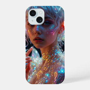 Capa para iPhone 15 Menina Fada Mágica Brilho - Fa