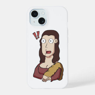 Capa para iPhone 15 Mona Lisa Chocada