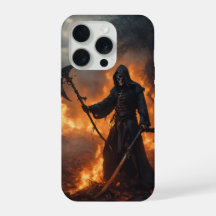 Capa para iPhone 15 Pro com Design de Death Metal