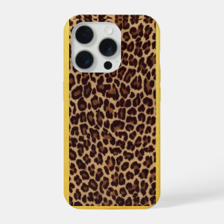 Capa para iPhone 15 Pro com Estampa de Leopardo –