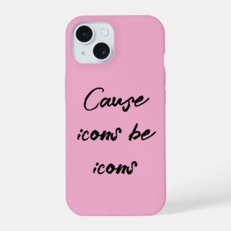 Capa para iPhone 15 Pro Estética Rosa