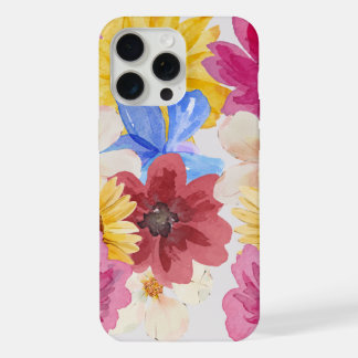 Capa para iPhone 15 Pro Floral Multicolorida