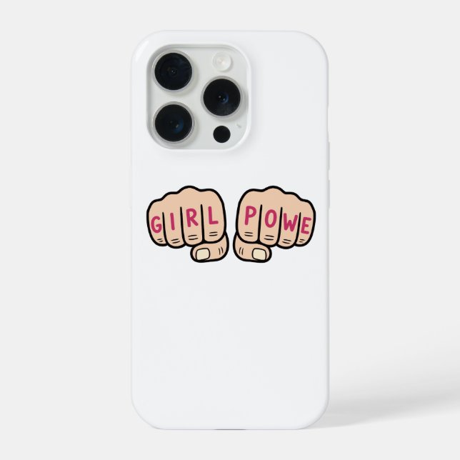 Capa para iPhone 15 Pro Girl Power (Verso)