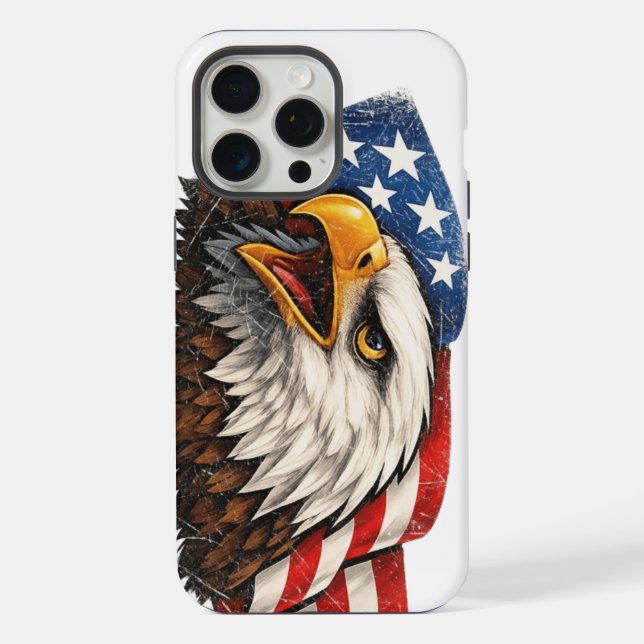 Capa para iPhone 15 Pro Max US Eagle (Verso)