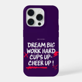CAPA PARA IPHONE 15 PRO SONHE GRANDE ANIMAR