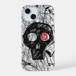 Capa para iPhone 15 Skull Scratch