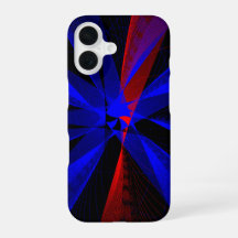 Capa para iPhone 16 Cor de Mirtilo Geométrica Abst