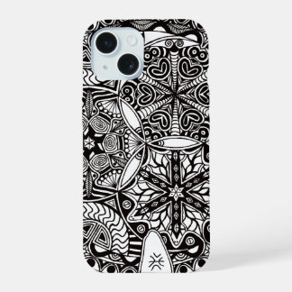 Capa para iPhone 16 "Nebulosas Douradas" (monocrom