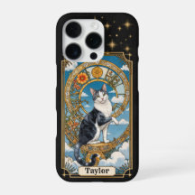 Capa para iPhone 16 Pro Carta de Tarot de Gato