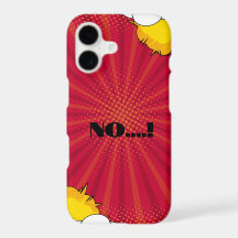 Capa para iPhone 17 com Citação Divertida – NÃO…!