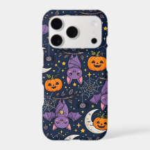 Capa para iPhone 17 Morcego de Halloween – Padrão 