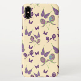 Capa Para iPhone A alegria da borboleta no Cream iPhone XS Max Case