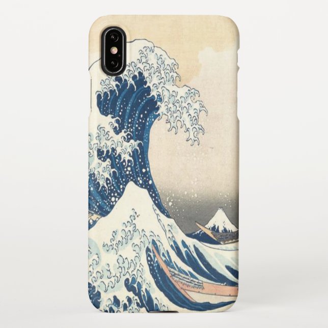 Capa Para iPhone A onda do Excelente de Kanagawa Ukiyo-e Japonês (Verso)
