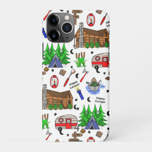 Capa Para iPhone Acampamento Personalizado - Camper Feliz
