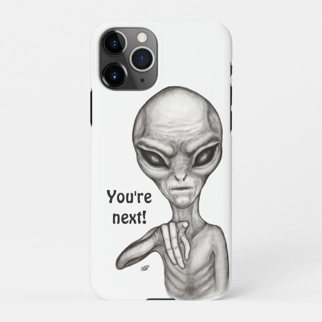 Capa Para iPhone Alienígena ruim, você é a próxima! (Verso)
